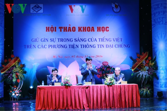 Hội thảo khoa học quốc gia "Giữ gìn sự trong sáng của Tiếng Việt trên các phương tiện thông tin đại chúng".